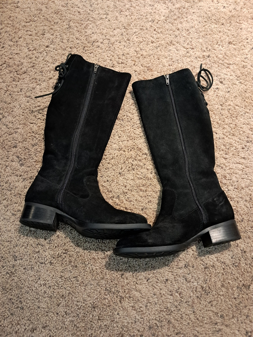 Born Black Over-the-Knee Suede Boots - Picture 4 of 12